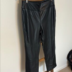Time and Tru Black Faux Leather pant